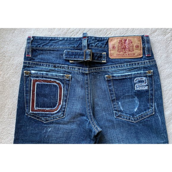 DSQUARED2 Oversized LOGO Denim JEANS - Picture 10 of 16